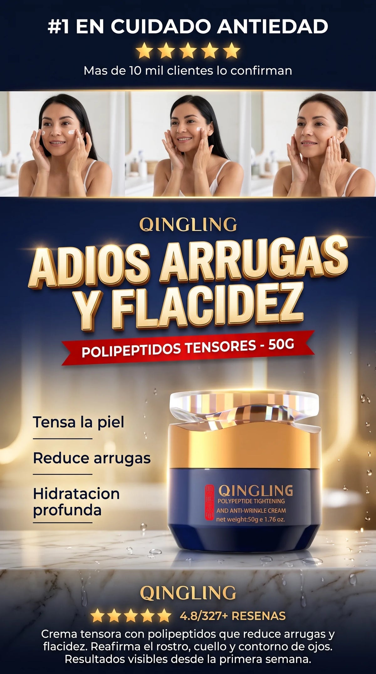QINGLING - Elimina manchas y arrugas