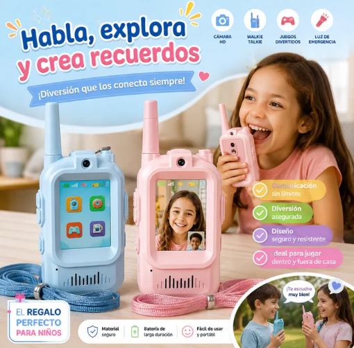 ¡Nuevo! Walkie Talkie Con Camara X 2 Unidades