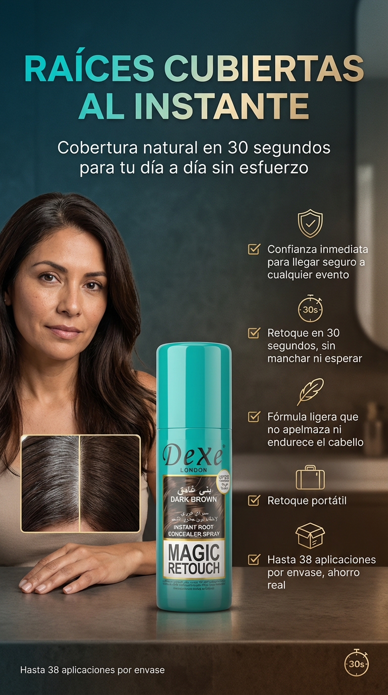 Spray Retocador De Canas- Raices cubiertas al instante