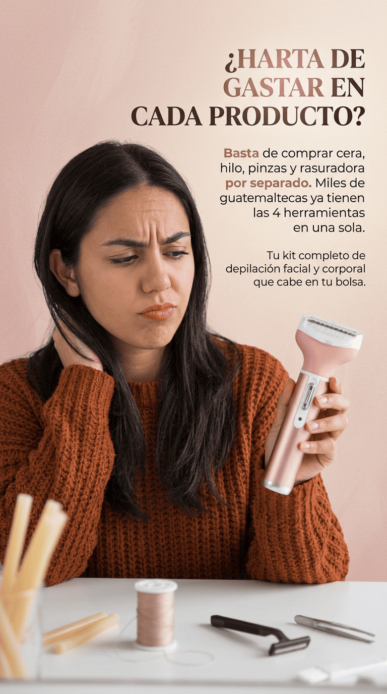 Depiladora Facial Recargable 4 En 1 - Para uso en todo el cuerpo