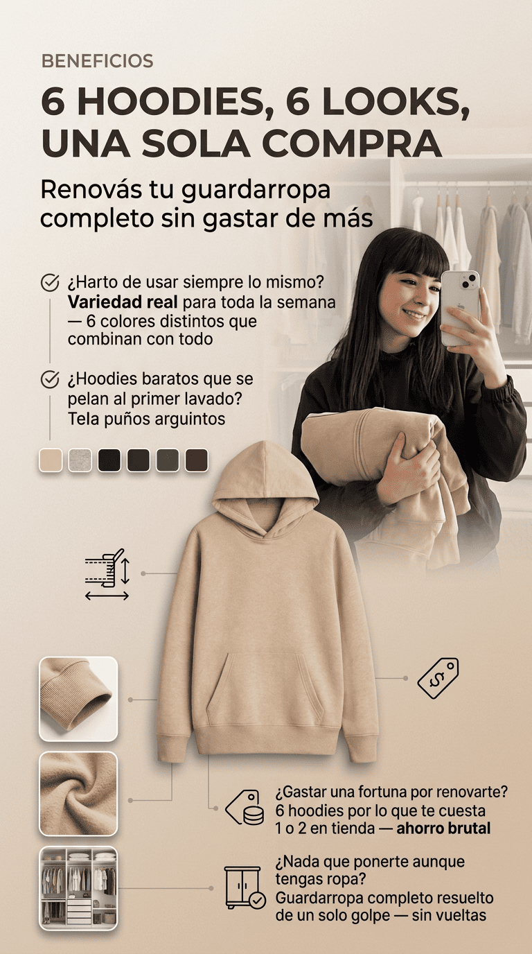 Combo De 6 Hoodies Mens G A P